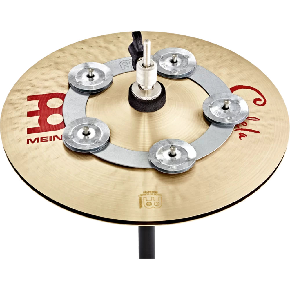 MEINL マイネル DCRING Dry Ching Ring チンリング ハイハットにマウントした状態