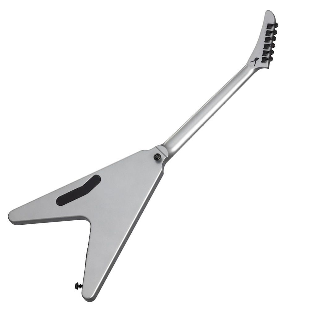 Gibson ギブソン Dave Mustaine Flying V EXP Metallic Silver エレキギター エレキギター フライング V 裏面 全体 画像
