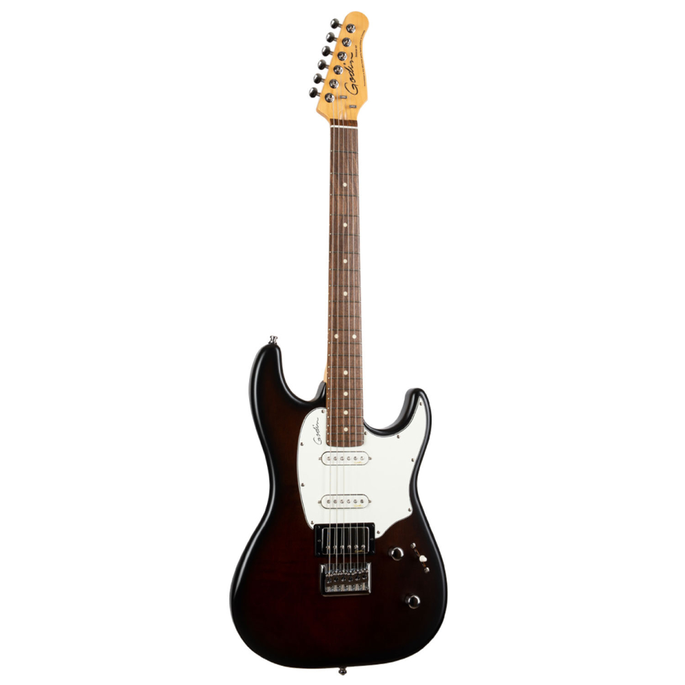 Godin ゴダン Session HT RN Bourbon Burst エレキギター アングル画像