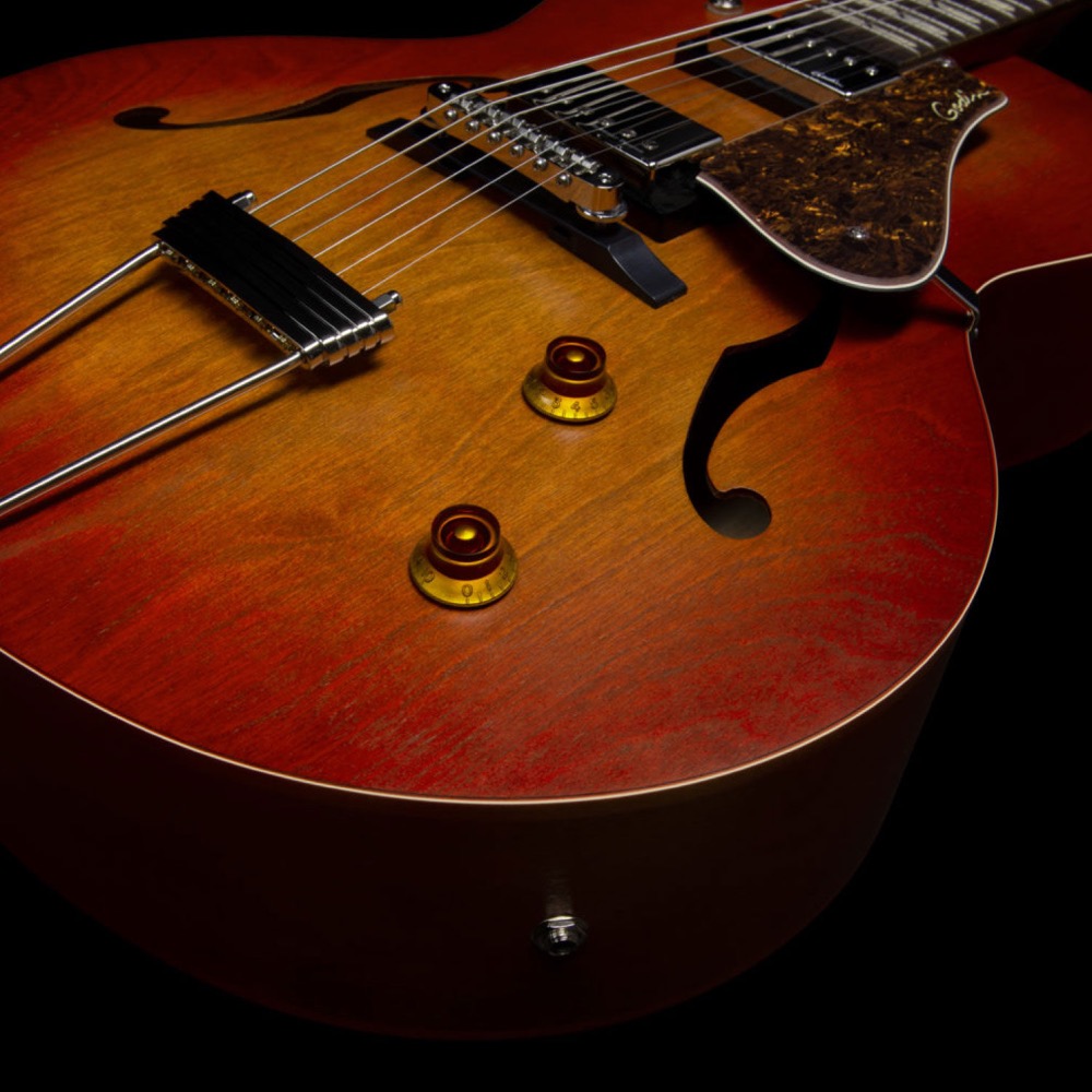 Godin ゴダン 5th Avenue Jumbo HB Memphis Sun エレキギター コントロール画像