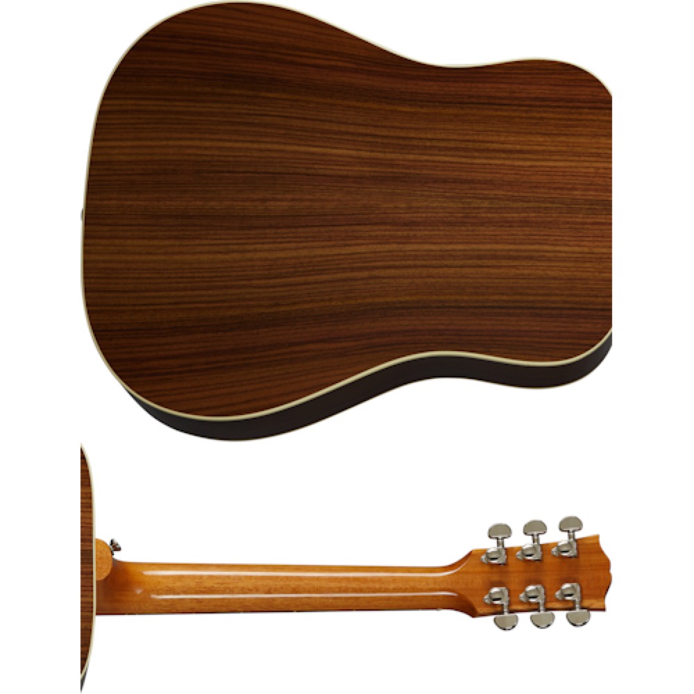 Gibson ギブソン Hummingbird Studio Rosewood Rosewood Burst エレクトリックアコースティックギター バック画像