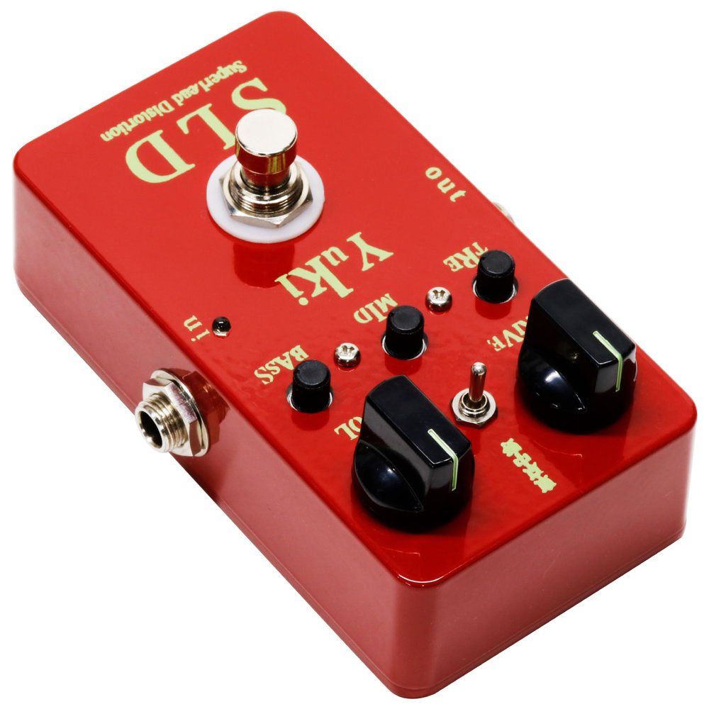 YUKI ユキ SLD SuperLead Distortion ディストーション ギターエフェクター input側サイドからのアングル