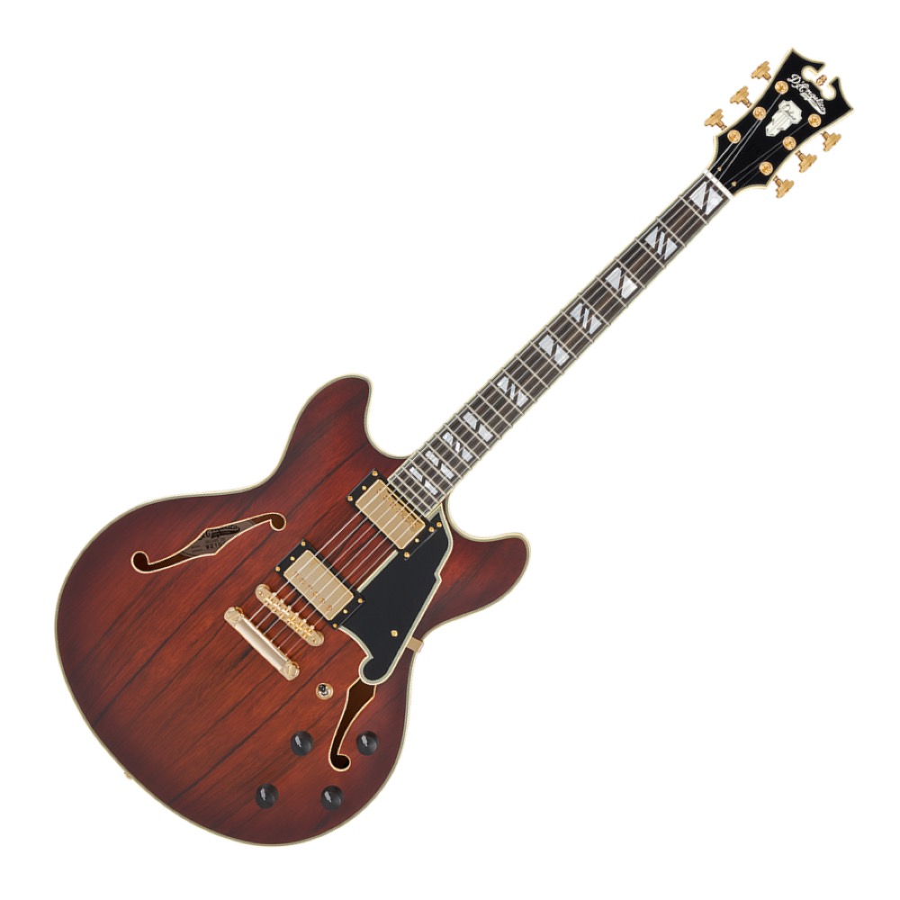 D’Angelico ディアンジェリコ Deluxe DC Satin Brown Burst エレキギター セミアコ