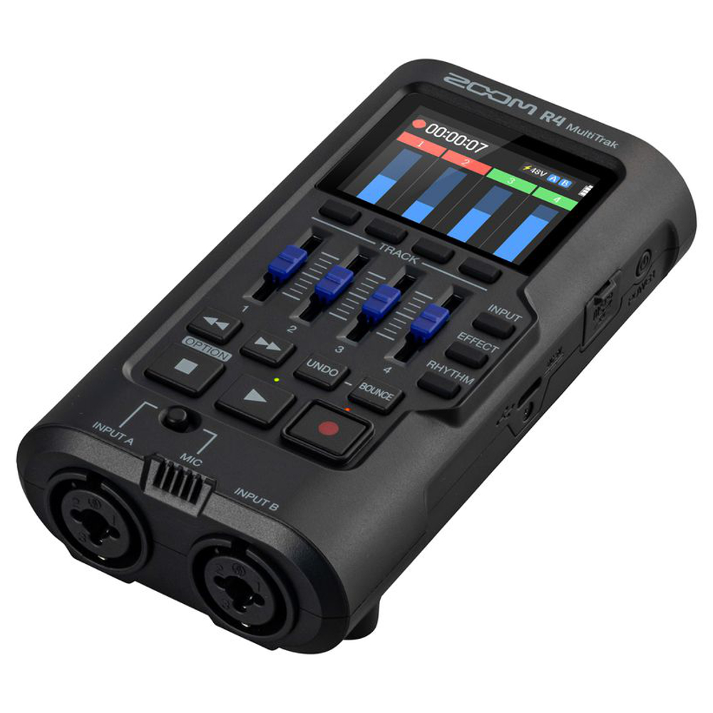 ZOOM ズーム R4 MultiTrak 32bit フロート・オーディオ対応 ポータブル 4トラックレコーダー MTR 本体画像