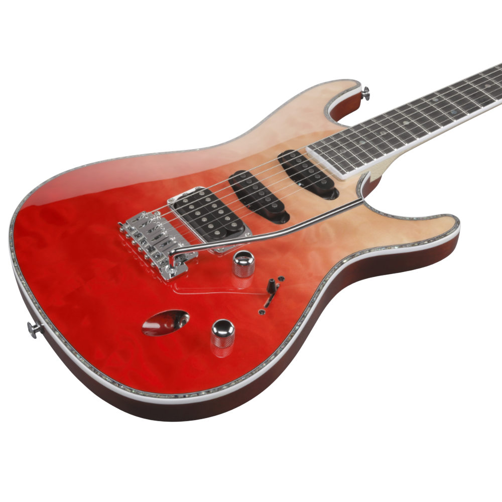Ibanez アイバニーズ SA360NQM-RCG SA w/Quilted Maple top & Avalon Body Purfling エレキギター ヘッド画像