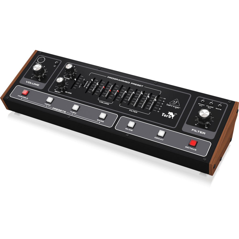 BEHRINGER ベリンガー TORO Analog Bass Synthesizer ベースシンセサイザー 右サイドからのアングル