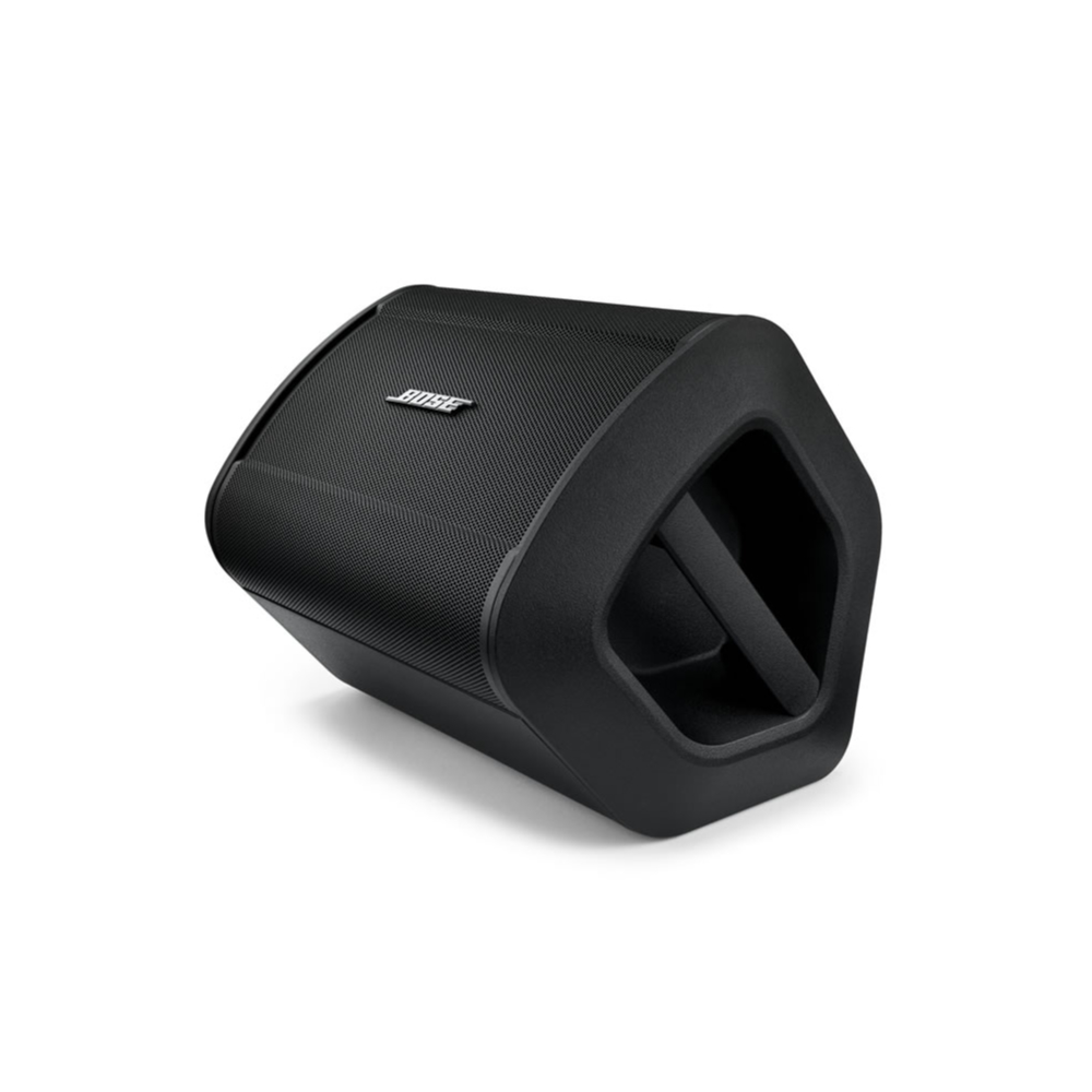 PAセット Bose ボーズ S1 Pro+ Multi-Position PA system 3ch ワイヤレス対応(送信機別売) 充電式バッテリー同梱 床置き斜めアングル画像