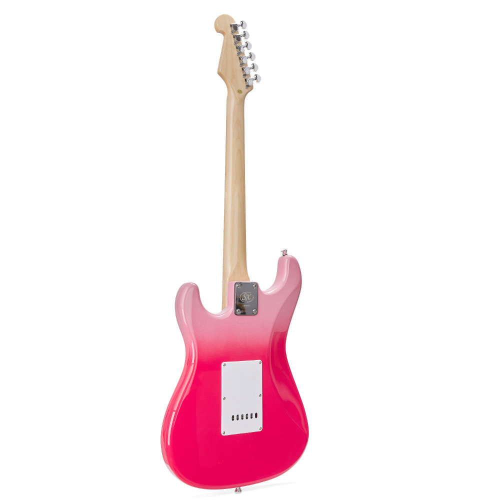 SX Guitars SEM1 PT エレキギター ボディバックからサイド