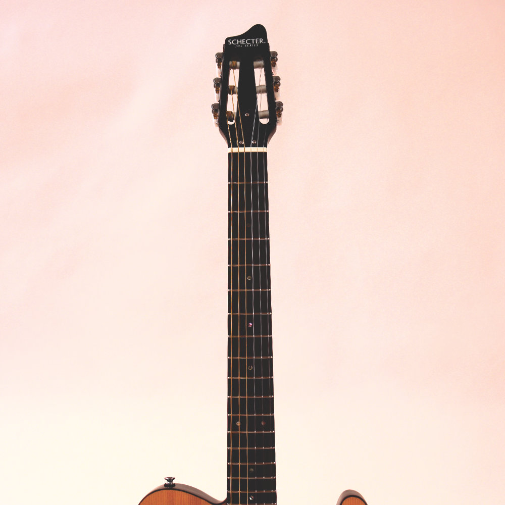SCHECTER OL-FL-N-P SNTL エレクトリッククラシックギター ネック表