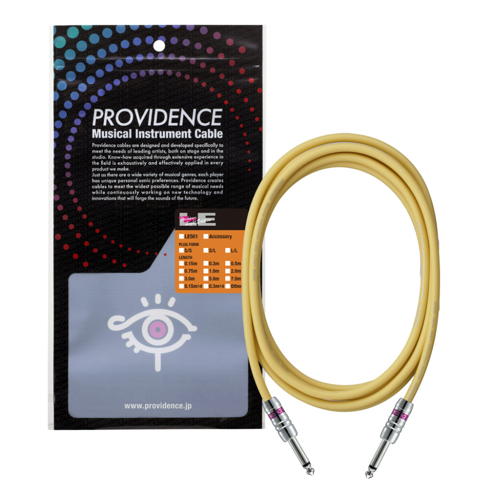 Providence プロビデンス LE501 2m SS YL ギターケーブル ギターシールド