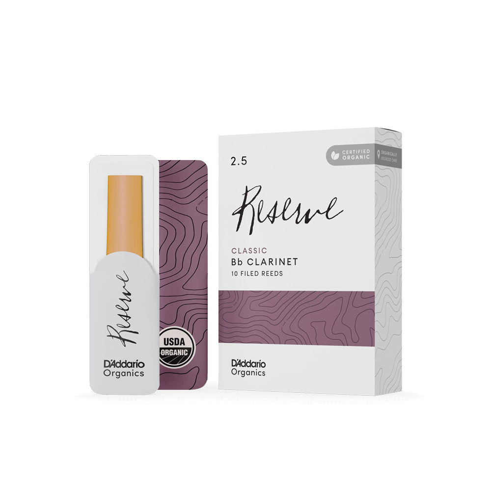 D’Addario Woodwinds ダダリオ ウッドウィンズ B♭クラリネットリード 10枚入り 硬さ:2.5 ダダリオ オーガニックス レゼルヴ クラシック