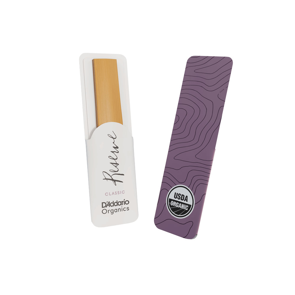 D’Addario Woodwinds ダダリオ ウッドウィンズ B♭クラリネットリード 10枚入り 硬さ:2.5 ダダリオ オーガニックス レゼルヴ クラシック 袋とリード
