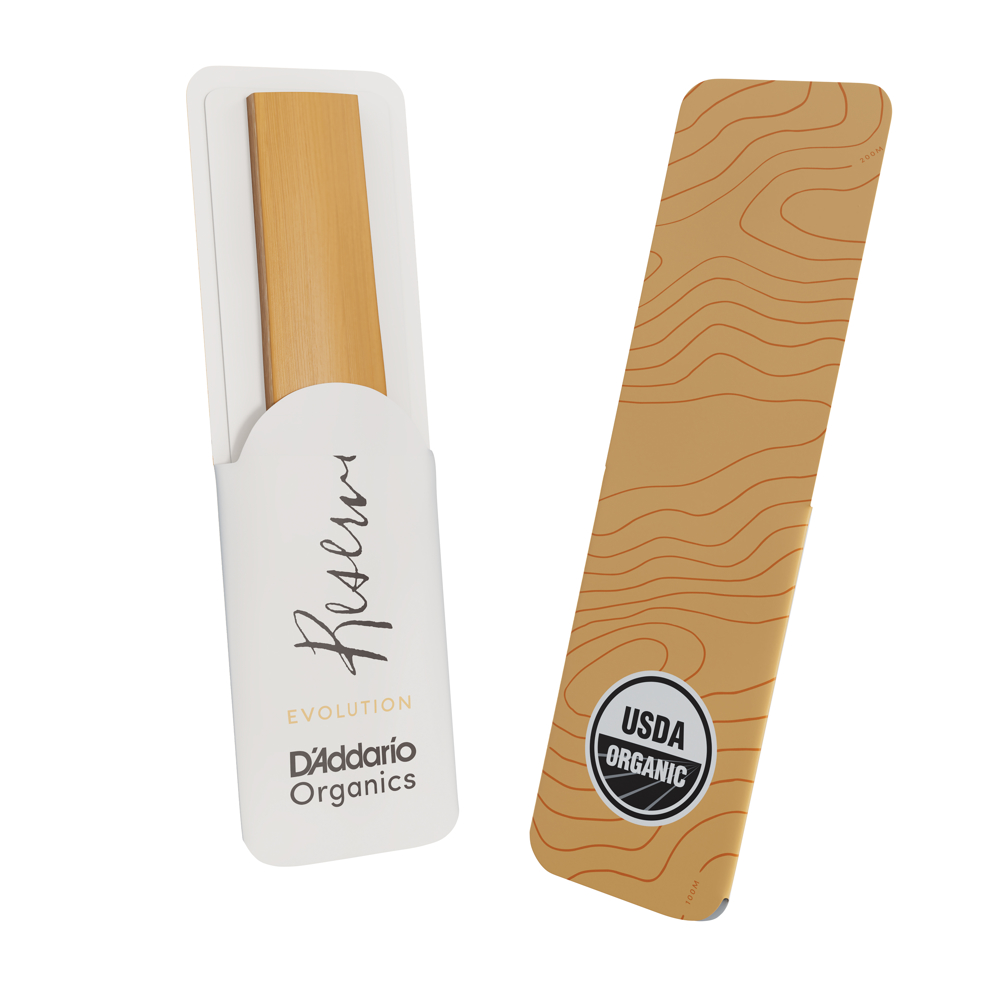 D’Addario Woodwinds ダダリオ ウッドウィンズ B♭クラリネット リード 10枚入り 硬さ:2.5 ダダリオ オーガニックス レゼルヴ エヴォリューション 本体画像