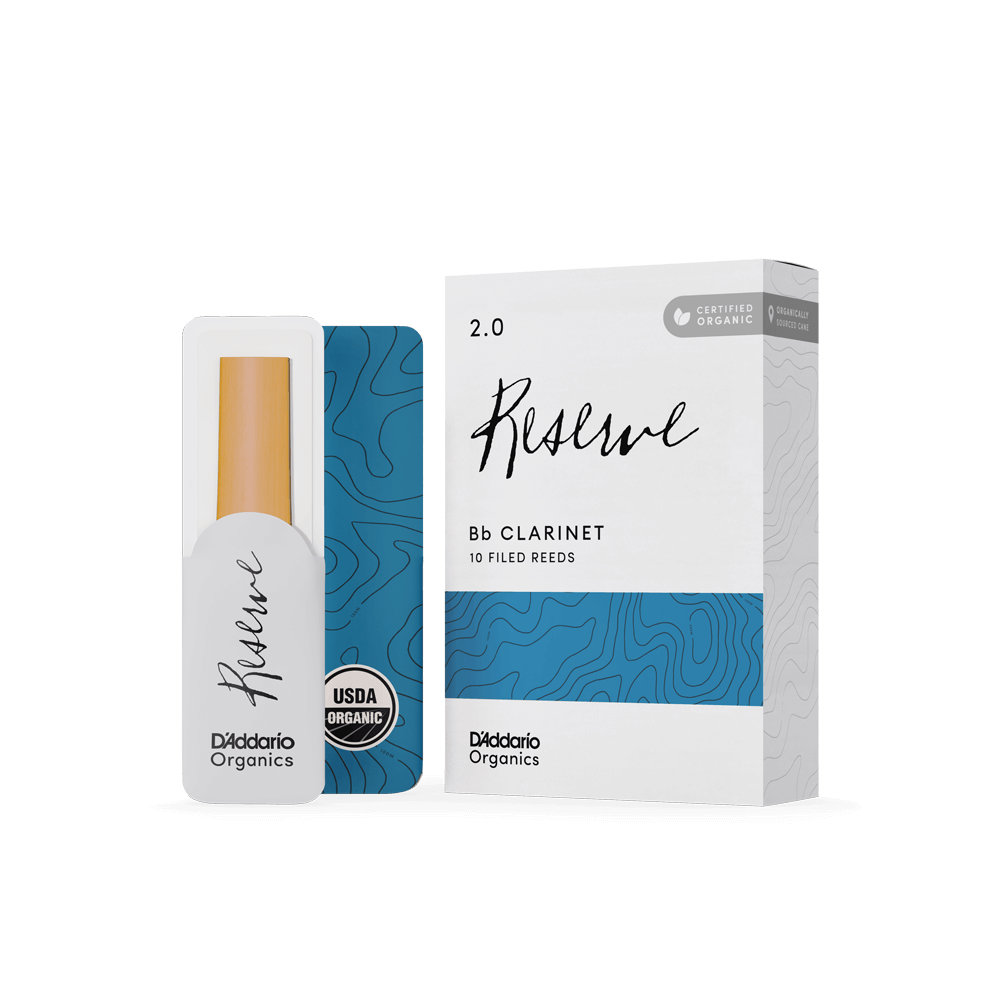 D’Addario Woodwinds ダダリオ ウッドウィンズ B♭クラリネット リード 10枚入り 硬さ:2 ダダリオ オーガニックス レゼルヴ