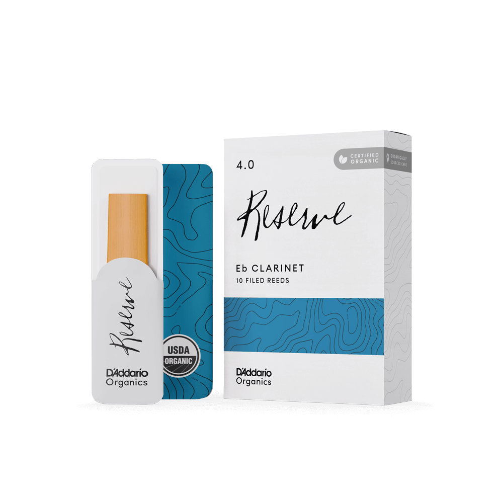 D’Addario Woodwinds ダダリオ ウッドウィンズ E♭クラリネット リード 10枚入り 硬さ:4 ダダリオ オーガニックス レゼルヴ