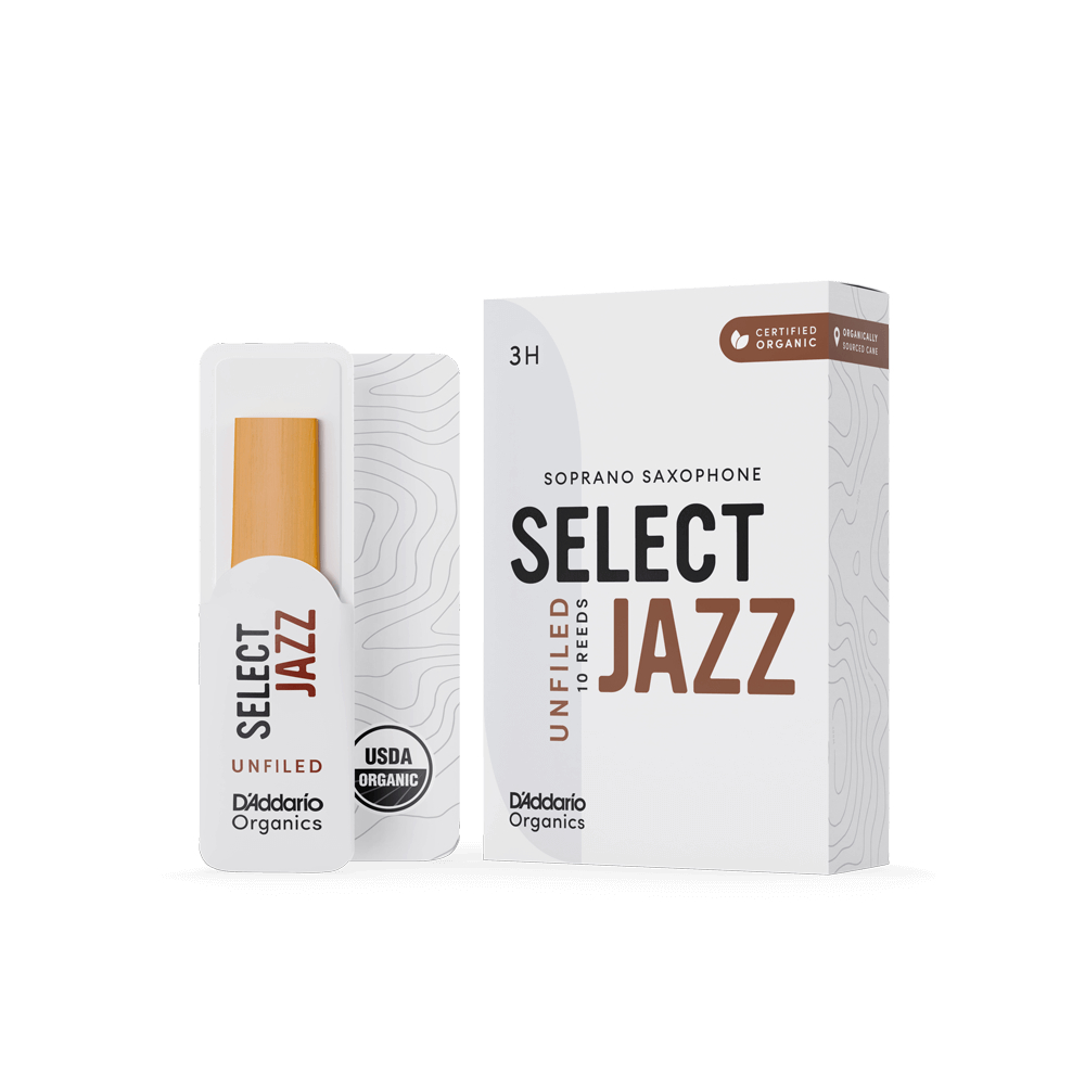 D’Addario Woodwinds ダダリオ ウッドウィンズ ソプラノサックス リード 10枚入り 硬さ:3H アンファイルドカット ダダリオ オーガニックス セレクトジャズ