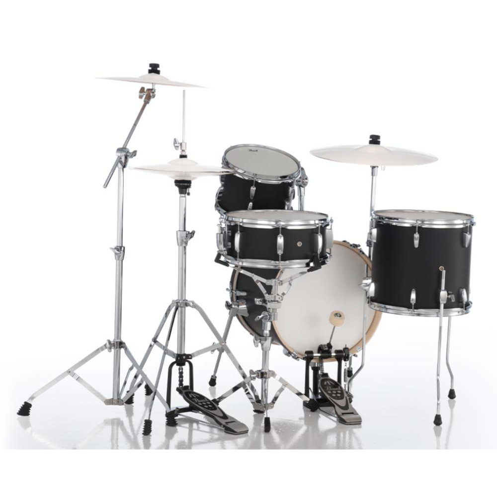 Pearl MIDTOWN MT564/C-D ドラムシェル&ハードウェアキット #752 Matte Asphalt Black ドラムセット 背面