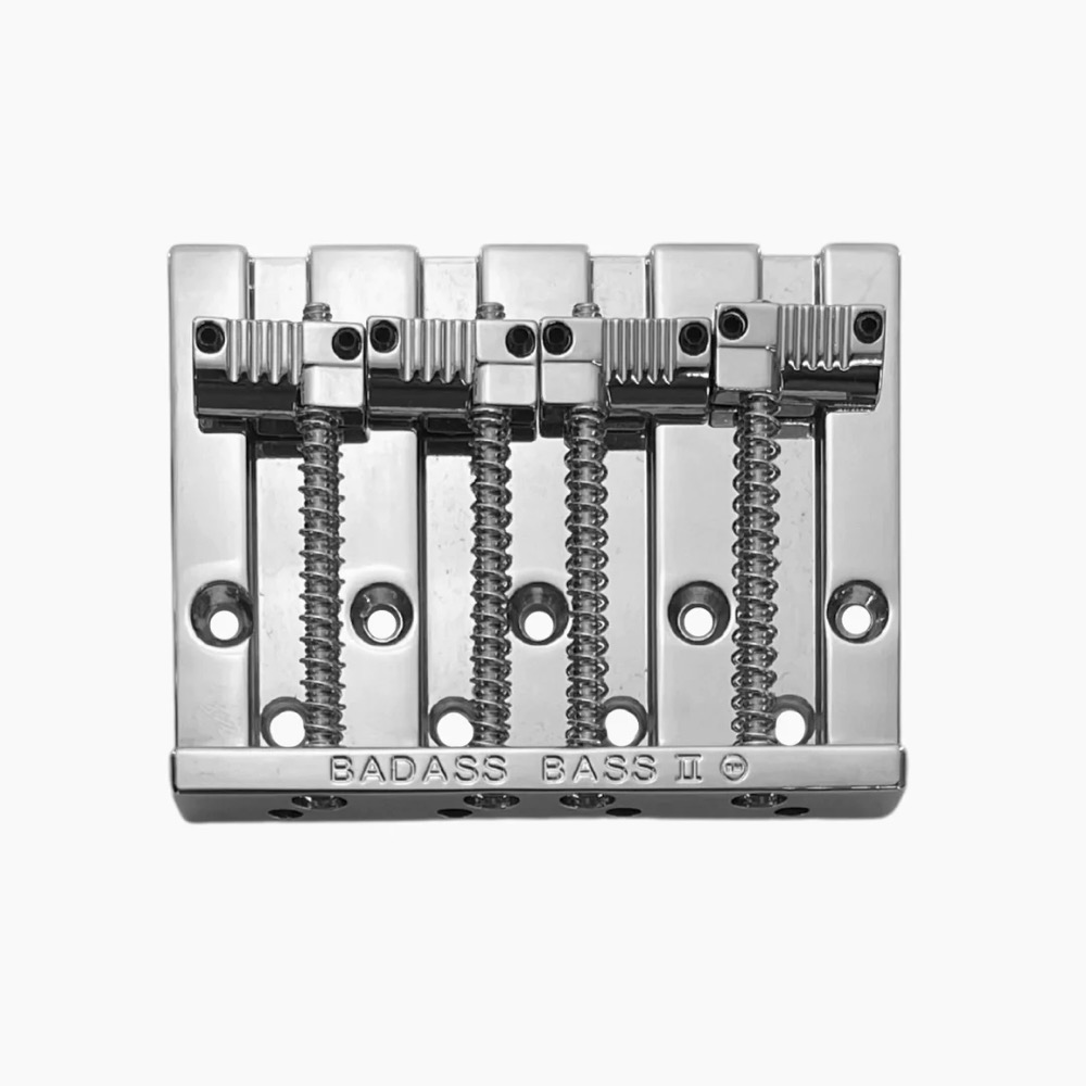ALLPARTS オールパーツ BB-3342-010 Leo Quan Badass Bass II 4-String Bass Bridge Grooved Saddles Chrome ベースブリッジ サブ画像1