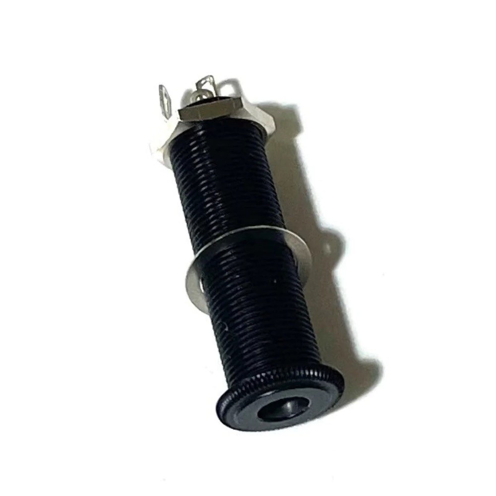 ALLPARTS オールパーツ EP-0152-003 Switchcraft Black Stereo Long Threaded Jack ダイレクトマウント用ステレオジャック サブ画像1