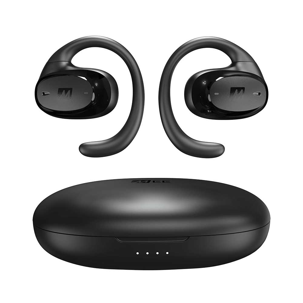 MEE audio ミーオーディオ EP-OE2-BK AirHooks Pro オープンイヤー完全ワイヤレスイヤホン スポーツイヤホン 全体像