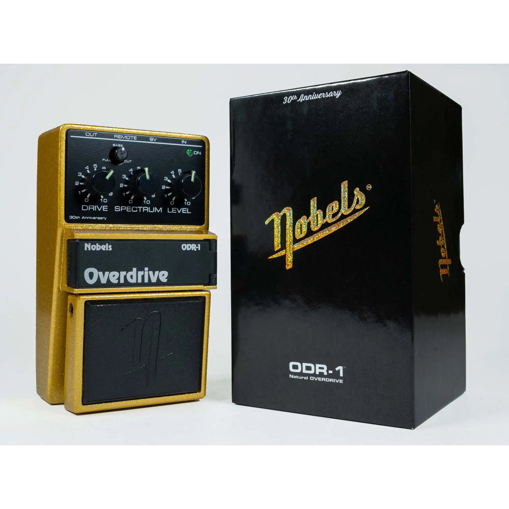 Nobels ノーベルズ ODR-1 30th Anniversary オーバードライブ ギターエフェクター 本体とパッケージ