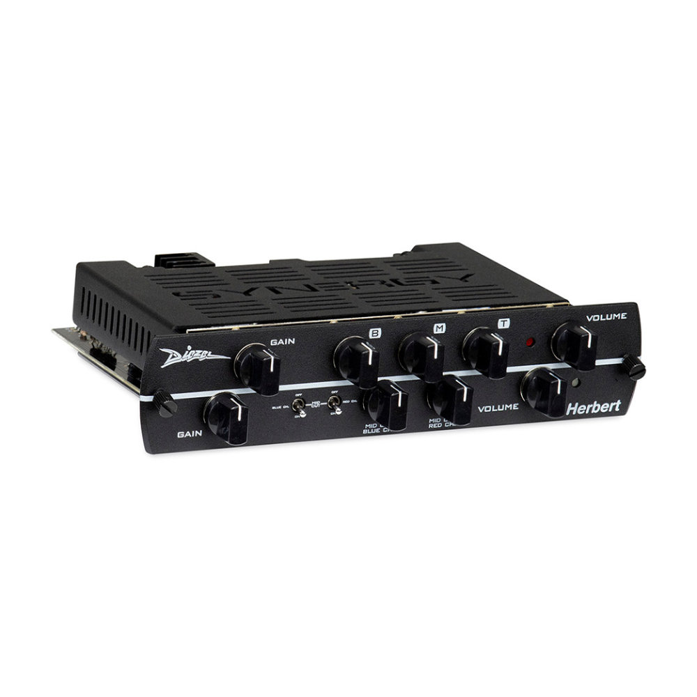 SYNERGY AMPS シナジーアンプ SYNERGY DIEZEL HERBERT プリアンプモジュール 左サイドからのアングル