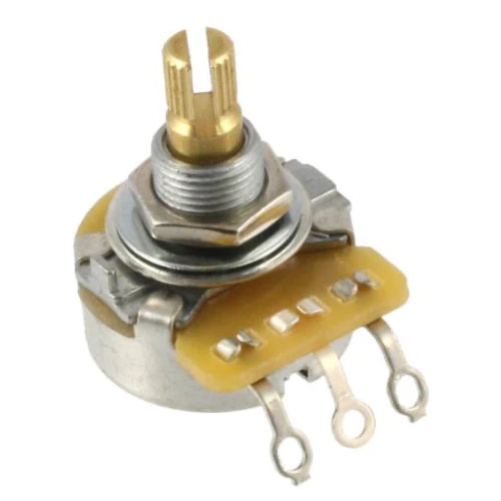 ALLPARTS オールパーツ EP-4985-000 Cts 250K Linear Knurled Tone Pot スプリットシャフト トーンポット