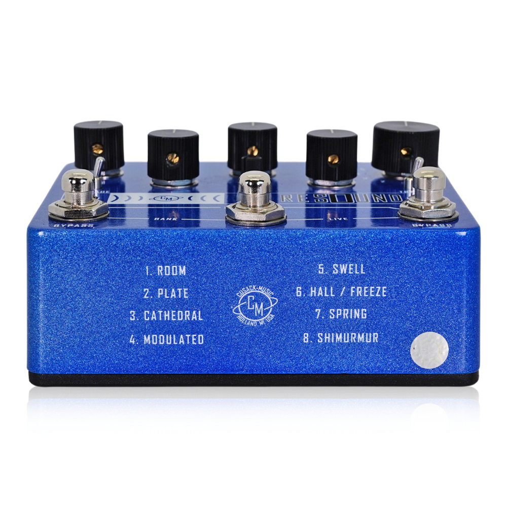 Cusack Music Resound V2 リバーブ ギターエフェクター フットスイッチ側サイド