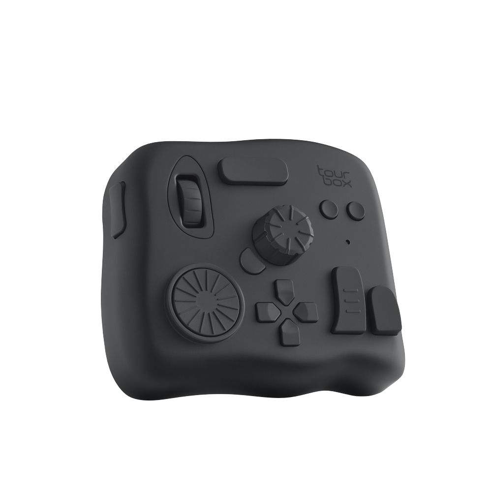 TourBox ツアーボックス TOURBOX-ELITE-CBK TourBox Elite クラシックブラック 動画 画像 編集 コントローラー Bluetooth 5.0搭載 アングル画像