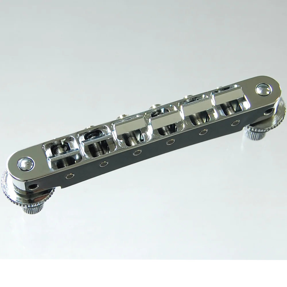 ABM エービーエム ABM2500C ABR-1タイプブリッジ クローム インチ規格 ギターパーツ スタッド取り付けイメージ