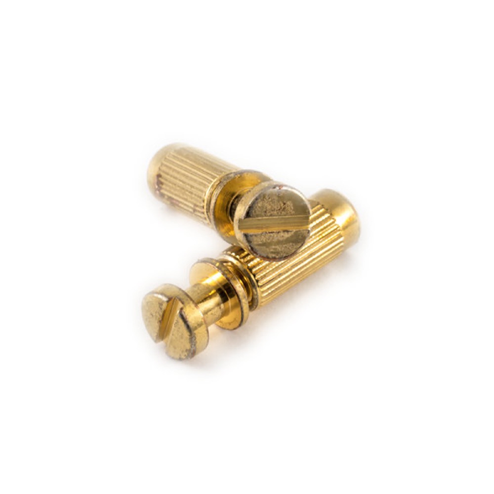 ABM エービーエム ABM30208G aged ストップテイルピース用スタッド/アンカーセット ゴールドエイジド加工(ミリ規格) ギターパーツ