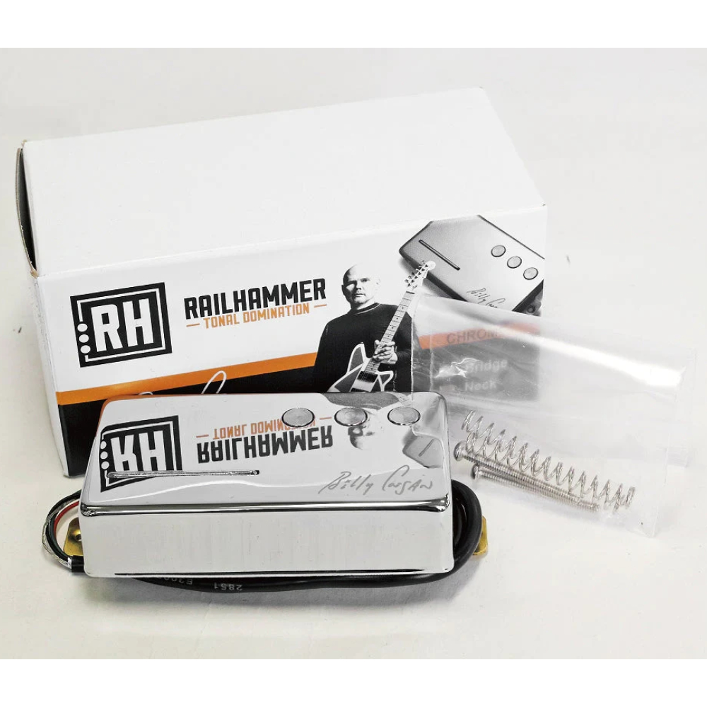 Railhammer Pickups レールハンマーピックアップス Billy Corgan Signature Chrome Set ブリッジ ネックセット ハムバッカー エレキギター ピックアップ パッケージ画像