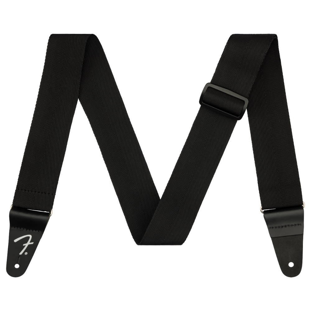 Fender フェンダー Poodle Polyester Strap Black ブラック ギターストラップ
