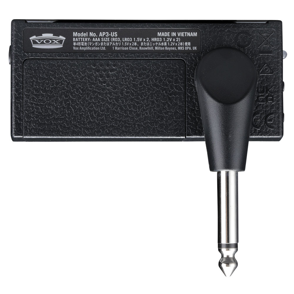VOX AmPlug3 US Silver AP3-US ボックス アンプラグ3 ギター用ヘッドホンアンプ エフェクター リズムマシン内蔵 背面・全体像