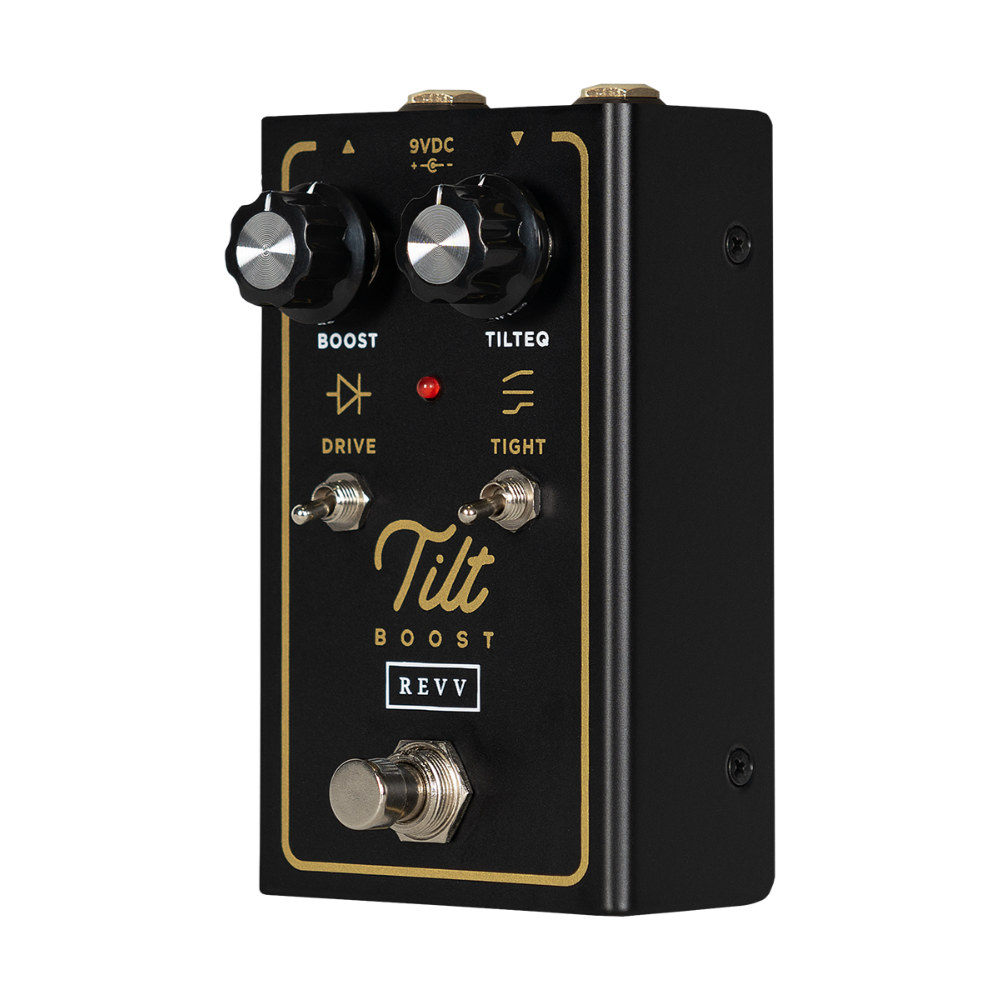 REVV Amplification レヴ アンプリフィケーション Tilt Boost ブースター ギターエフェクター 斜めアングル画像
