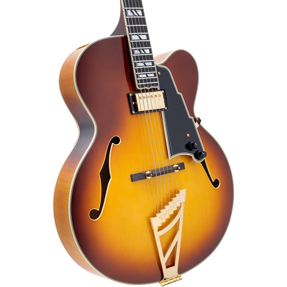 D’Angelico ディアンジェリコ Excel EXL-1 Dark Iced Tea Burst エレキギター フルアコ ボディトップ