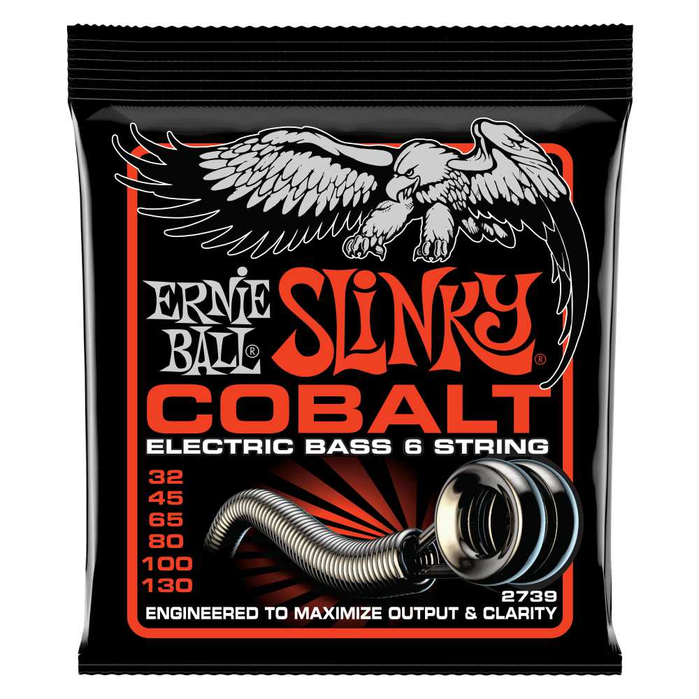 ERNIE BALL 2739 Bass 6 Slinky Cobalt 32-130 Gauge 6弦エレキベース弦 アーニーボール コバルトスリンキー 6弦