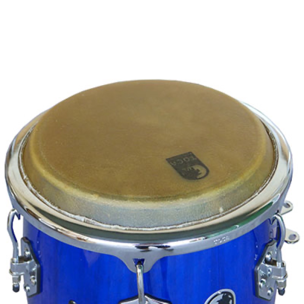 TOCA トカ 4612-1/2BW Custom Deluxe 12 1/2インチ Blue Wood Tumba コンガ トゥンバ ブルー 打面画像
