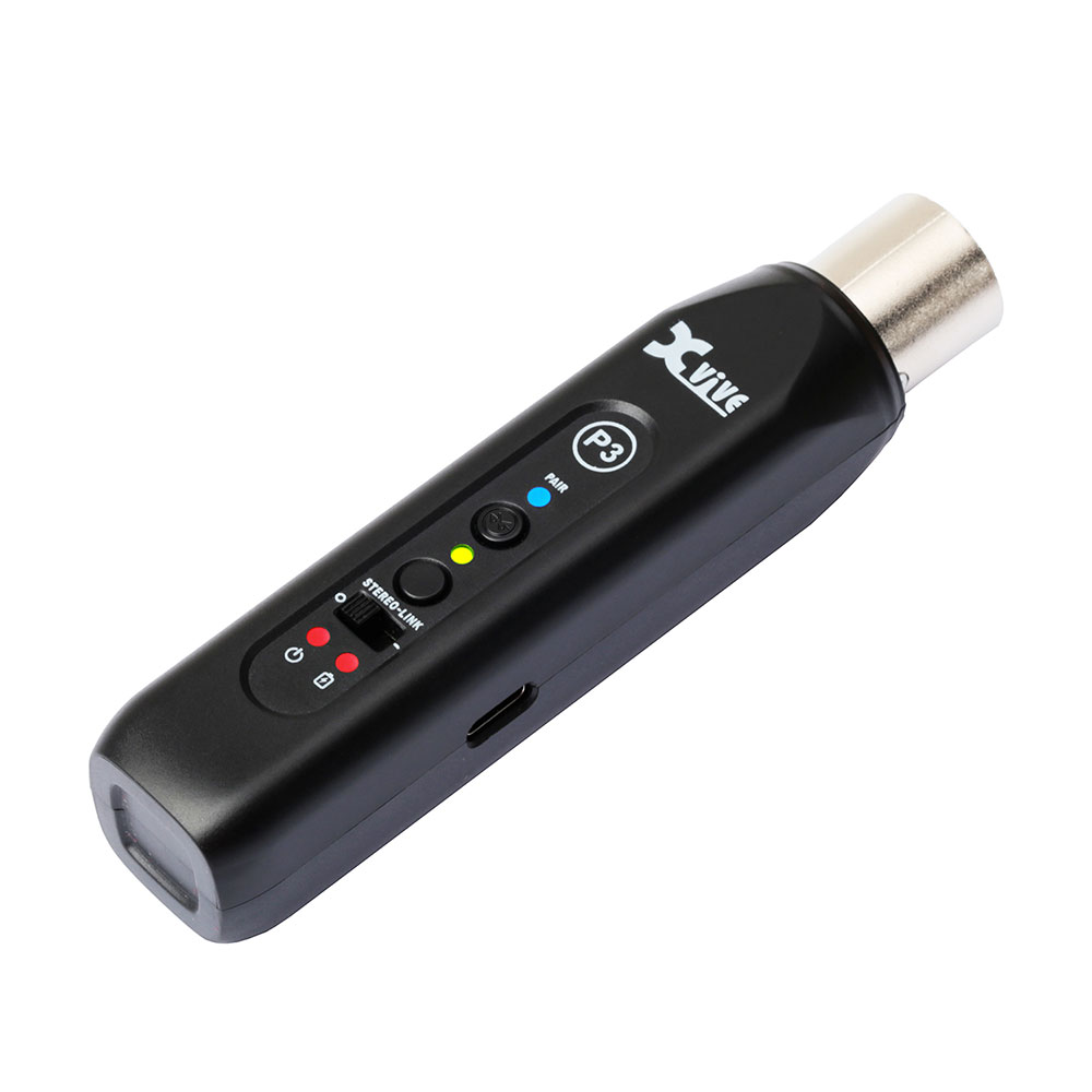 Xvive エックスバイブ XV-P3 P3 Bluetooth Audio Receiver XLR端子 レシーバー 受信機 1台 全体像