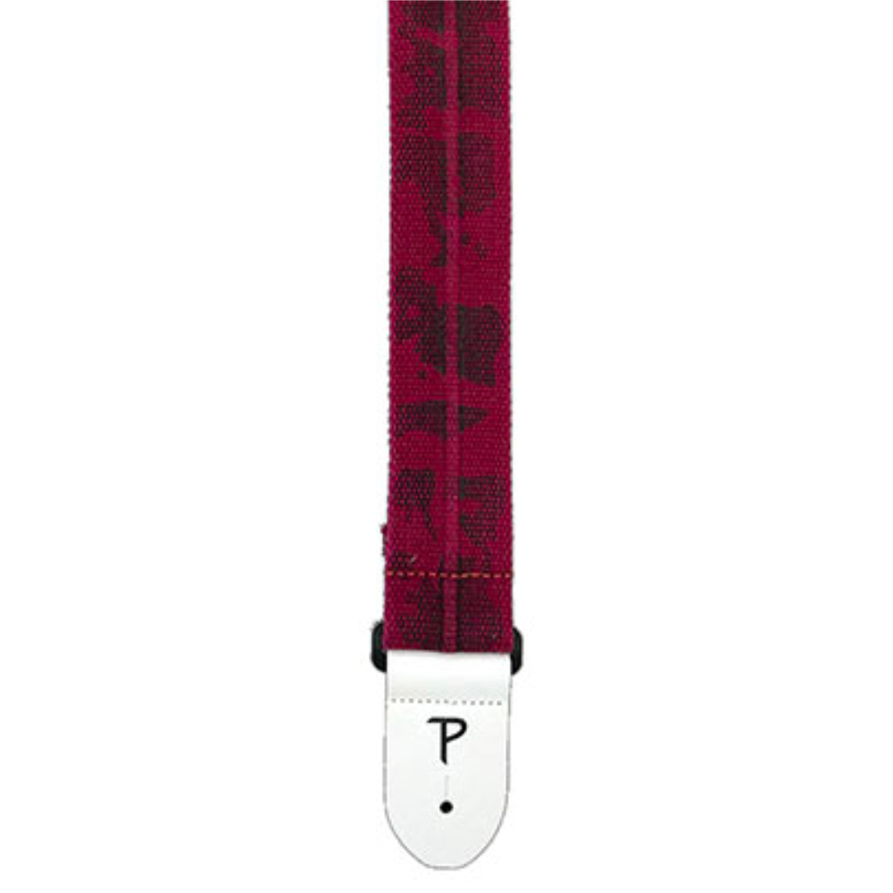 Perri’s ペリーズ CWS20-6534 Deluxe Hot Pink コットン製 ギターストラップ