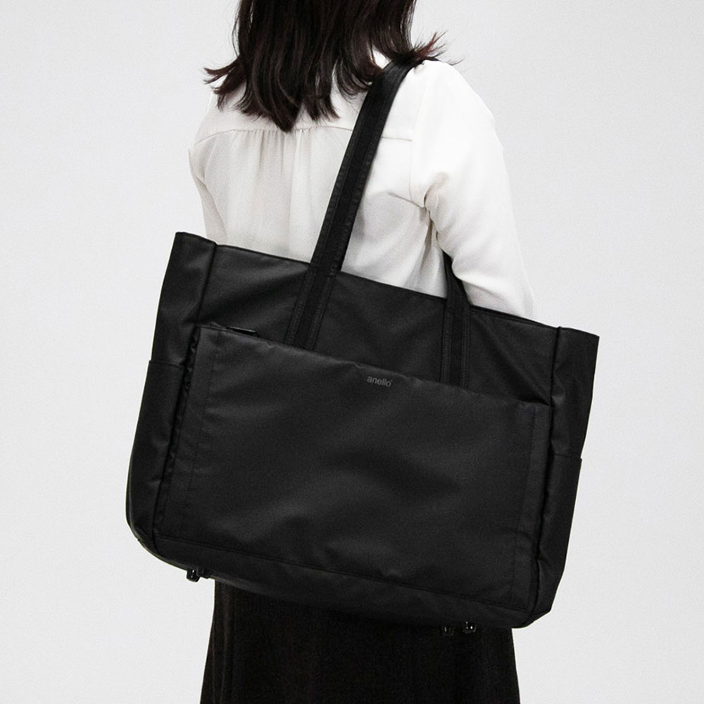 anello × Pearl Flute アネロ パールフルート ANL-FLT2 #B ブラック トートバッグ フルートバッグ 肩掛けイメージ