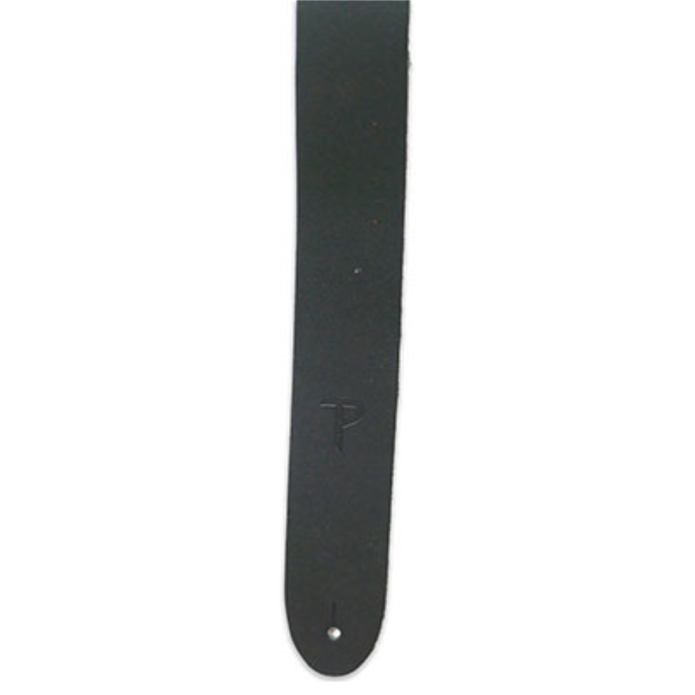 Perri’s ペリーズ P20-177 LEATHER BLACK 革製 ブラック 黒 ギターストラップ 本体画像