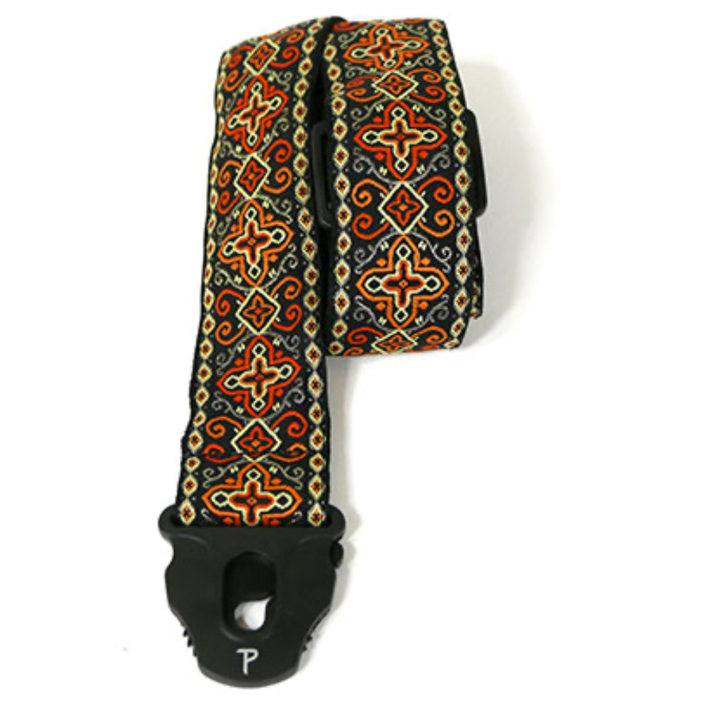 Perri’s ペリーズ TWSPL-7059 ORANGE CROSS JACQUARD ギターストラップ Perri’s ペリーズ TWSPL-7059 ORANGE CROSS JACQUARD ギターストラップ