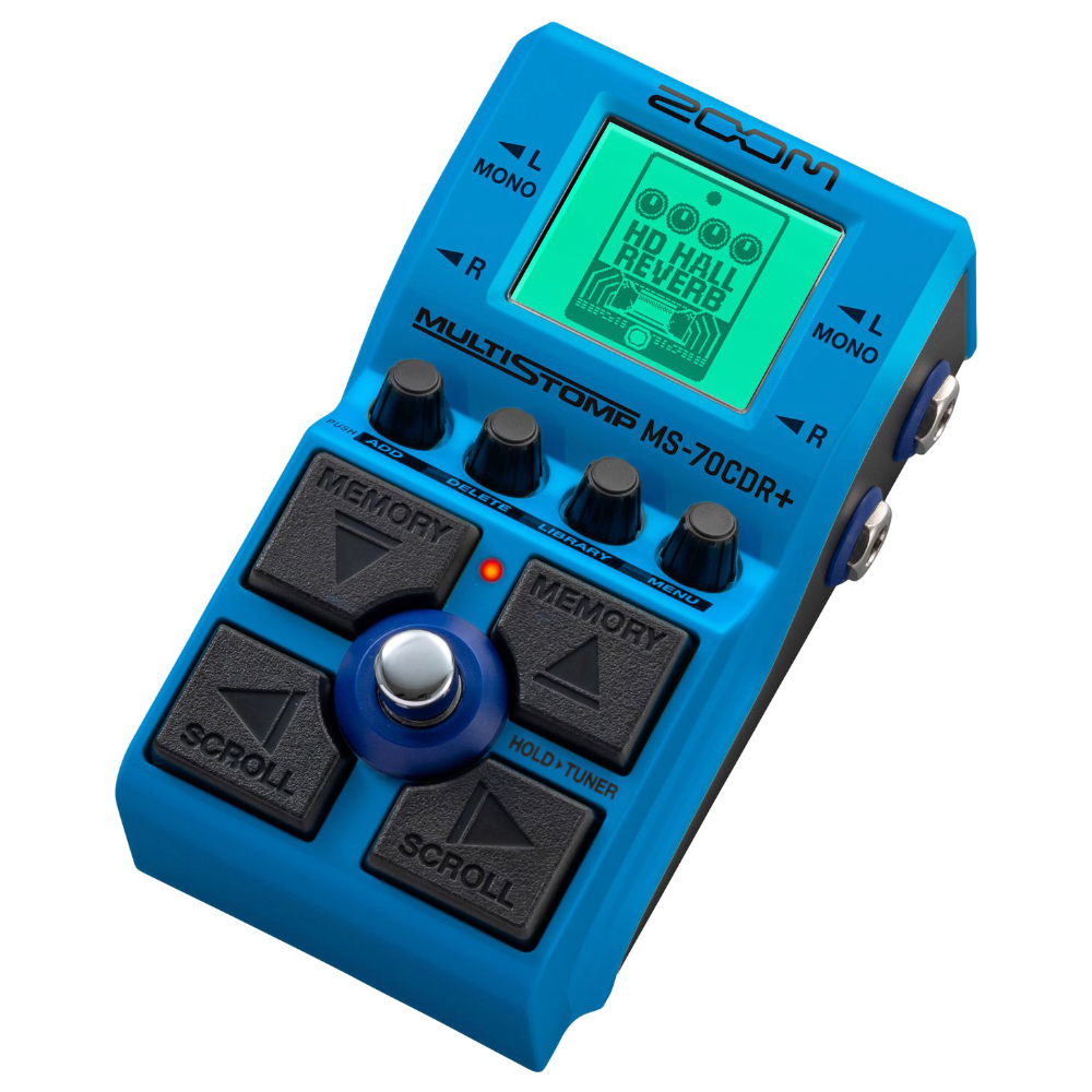 ZOOM ズーム MS-70CDR+ MultiStomp ギター マルチエフェクター 空間系エフェクトを中心とした149種類を搭載 ボディ画像