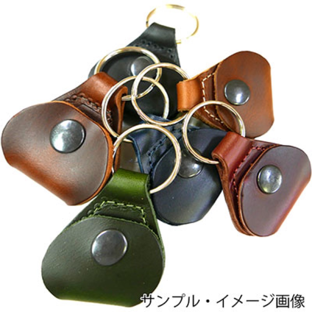 Perri’s ペリーズ FBPH-7139 BROWN Baseball Leather Pick Keychains ピックホルダー ピックケース キーリング付き サブ画像3