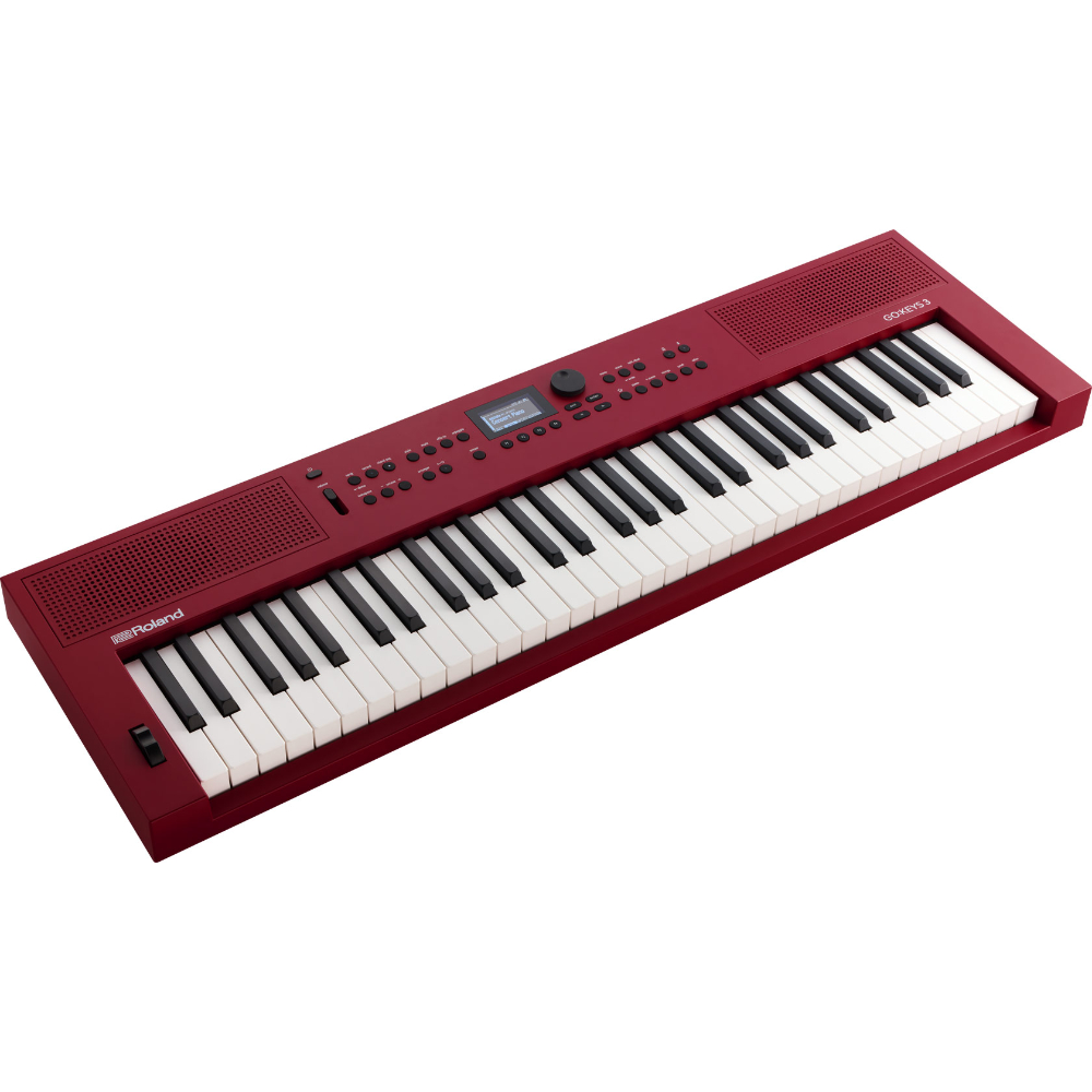 キーボード 61鍵盤 ローランド ROLAND GOKEYS3-RD GO:KEYS 3 Entry Keyboard エントリーキーボード ダークレッド 自動伴奏機能搭載 アングル画像
