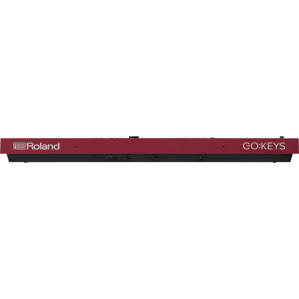 キーボード 61鍵盤 ローランド ROLAND GOKEYS3-RD GO:KEYS 3 Entry Keyboard エントリーキーボード ダークレッド 自動伴奏機能搭載 側面画像