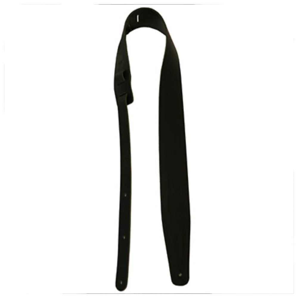 Perri’s ペリーズ P25FE-6903 2.5インチ Black Belt Leather SHELLS ギターストラップ 全体画像