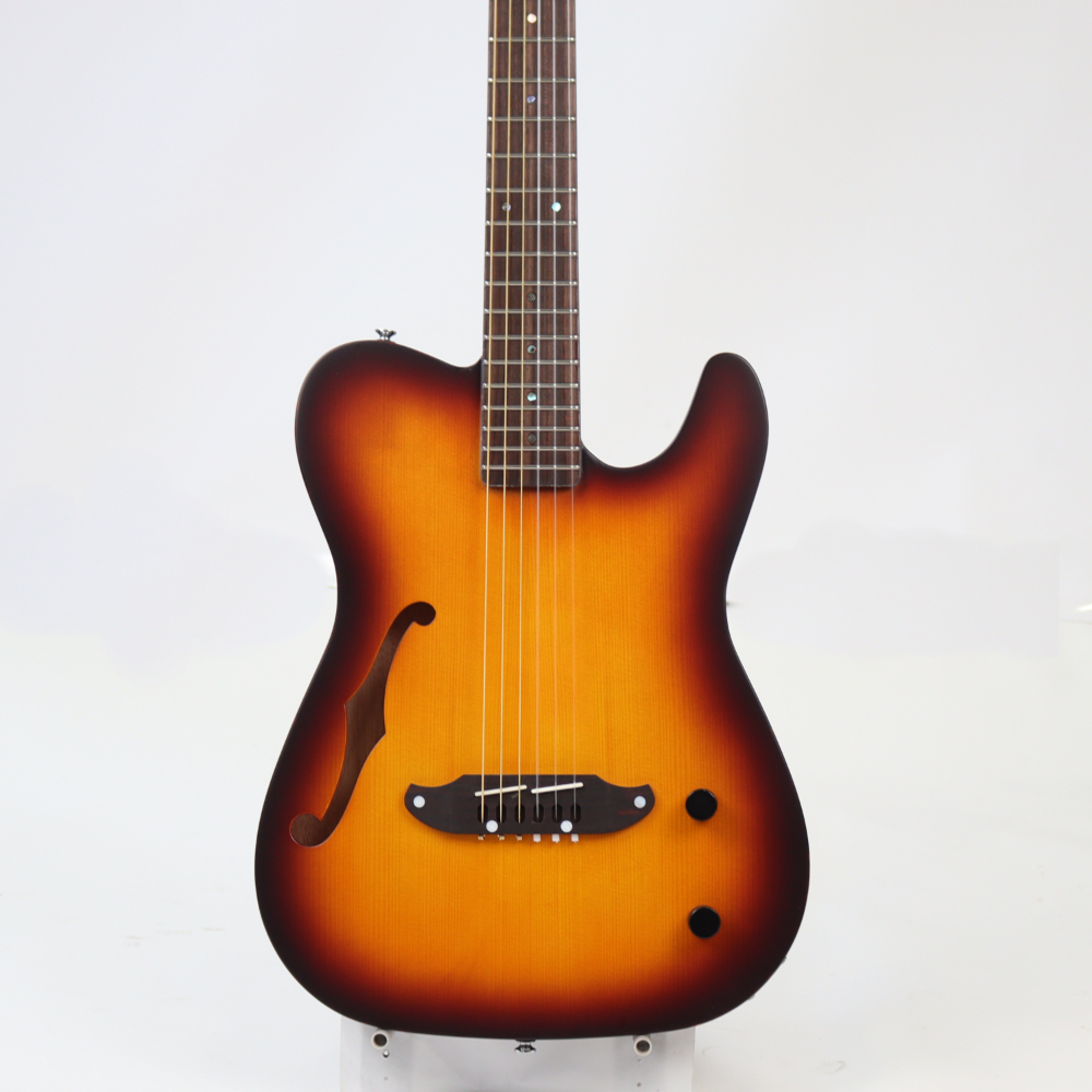 SCHECTER OL-FL-N-P TSB エレクトリッククラシックギター ボディトップ画像