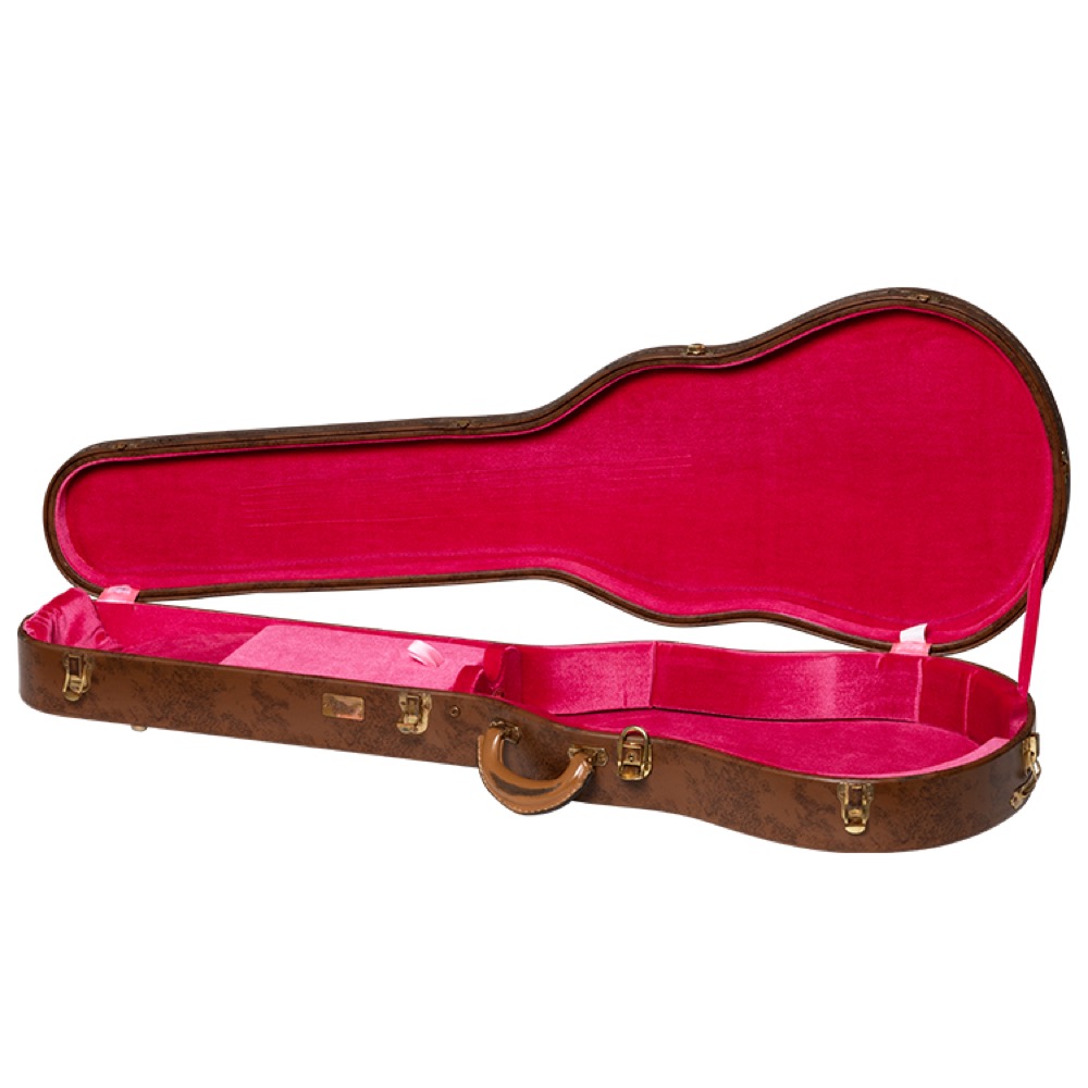 Gibson ギブソン ASLFTCASE-5L-LPS-AG Lifton Historic 5-Latch Brown/Pink Hardshell Case, Les Paul Aged エレキギター用ハードケース エイジド加工 ケース内部画像